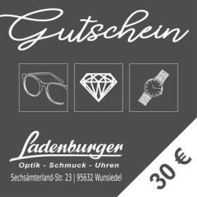 Geschenk Gutschein Ladenburger 30 EUR